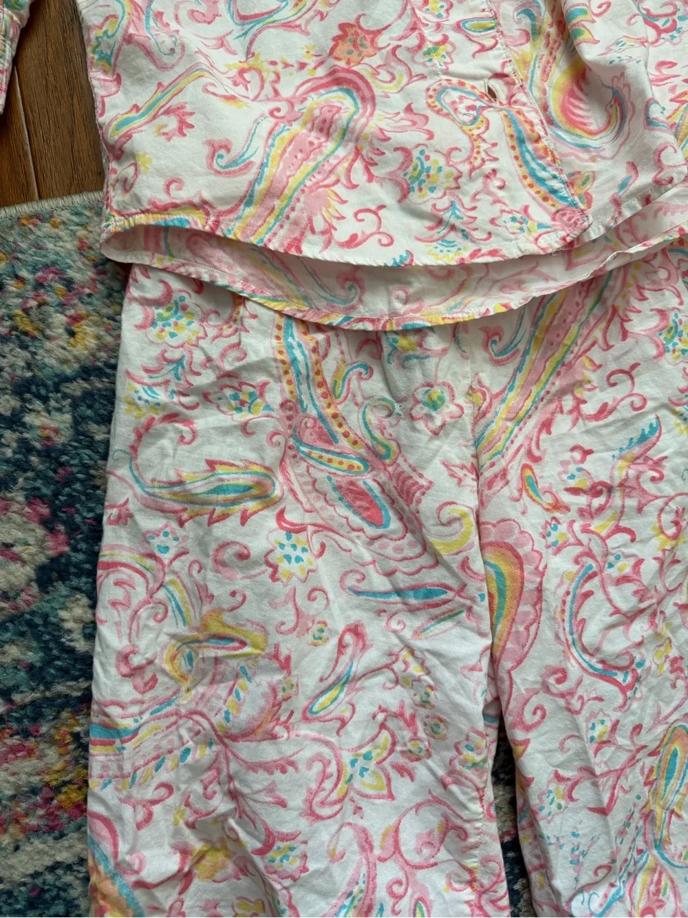 Ralph Lauren Capri Pajama Set 100% Cotton Small